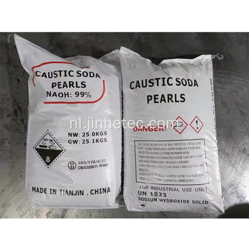 Caustic soda -parels vlokken naoH99% voor petrochemisch